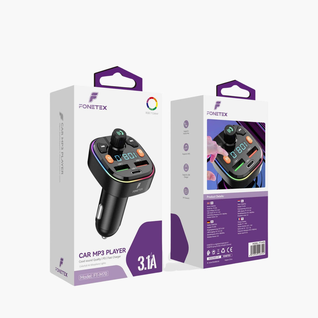 FM Transmitter met USB Snelladen