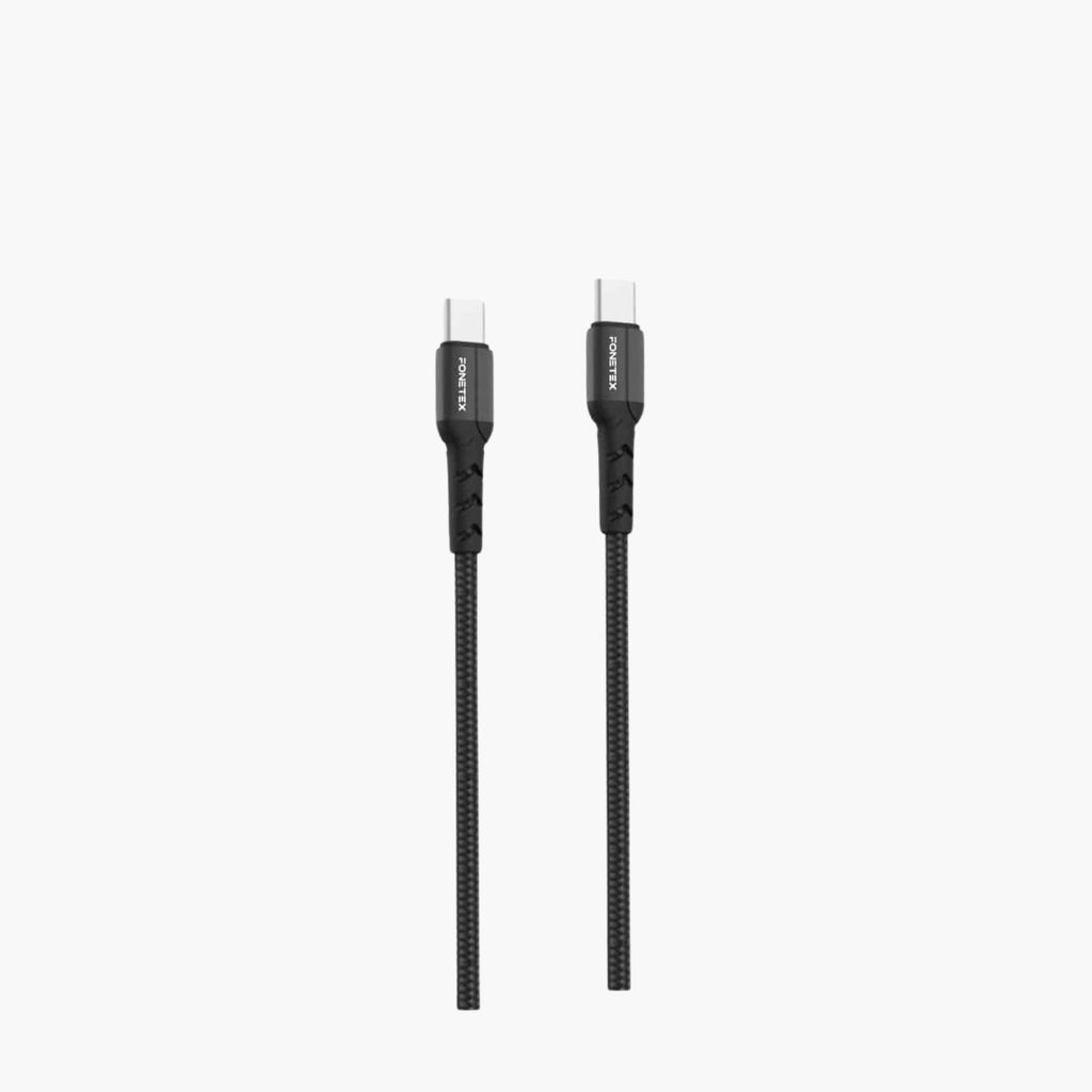 Geweven USB-C naar USB-C Kabel 60W 1m